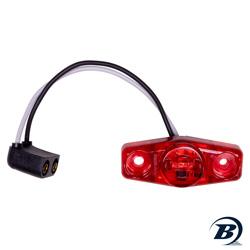 LED, ID RED SM W/FML PLG