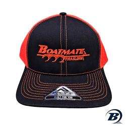 TRUCKER HAT, BLACK/ORANGE/BLACK