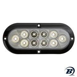 LED OVAL CLEAR LIGHT SURFACE MNT