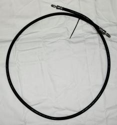 BRAKE LINE, 60" RUBBER, ZINC/NI